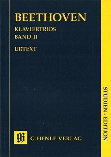 Klaviertrios Band 2. Studien-Edition: Besetzung: Klaviertrios (Studien-Editionen: Studienpartituren) von HENLE